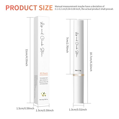 BERALLOYE 2PCS pH Color Changing Lip Balm & Cheek Tint Set