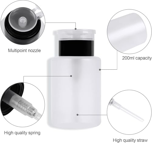 600 PCS Lint Free Nail Wipes and Pump Dispenser Bottle Set