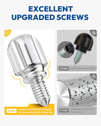 Kitchen Aid Mixer Knob Screw Replacement - 1.65'' Chrome, Aluminum