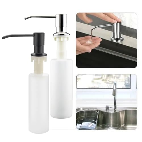 Built-In Soap Dispenser for Kitchen Sink - Easy Top Fill, 350ml