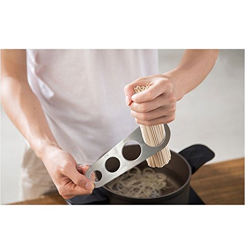 Stainless Steel Pasta Measure Tool for 1-4 Servings - Silver