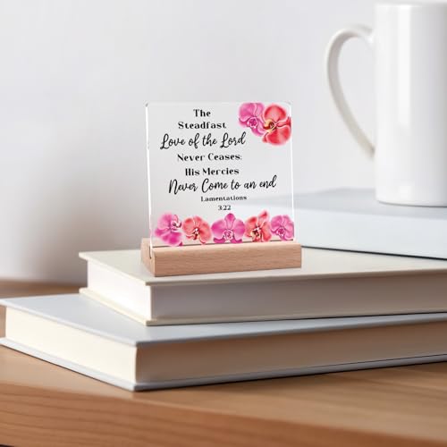 Inspirational Christian Gifts for Women - Acrylic Plaque with Stand