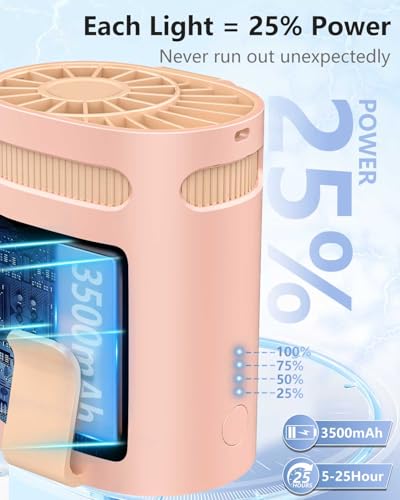 Portable Clip-On Waist Fan - 4-Speed Personal Cooling Fan for Hot Weather