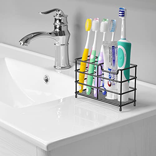 Linkidea 7-Slot Stainless Steel Toothbrush Holder for Shower or Counter