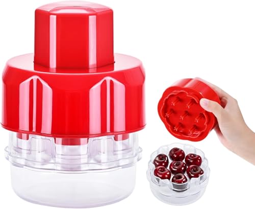 Cherry Pitter Tool with 7 Holes for Efficient Fruit Pitting