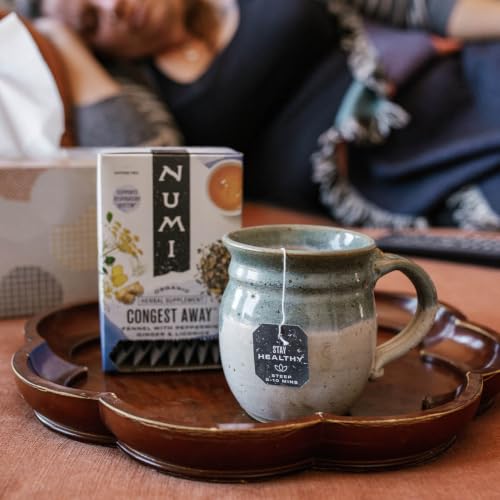 Numi Organic Congest Away Herbal Tea Bags 4.5 oz - Caffeine-Free, Fair Trade, Biodegradable