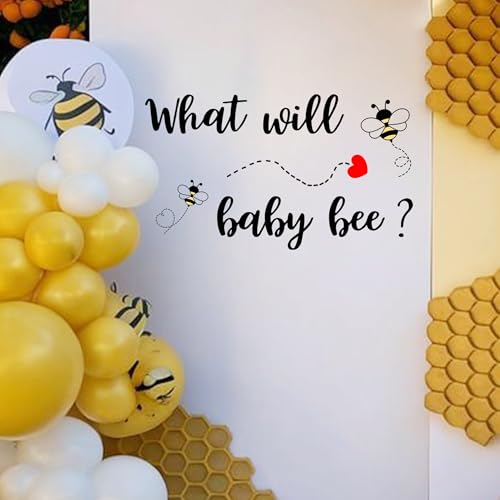 What Will Baby Bee Gender Reveal Decal Sign - Bee Themed Decoration