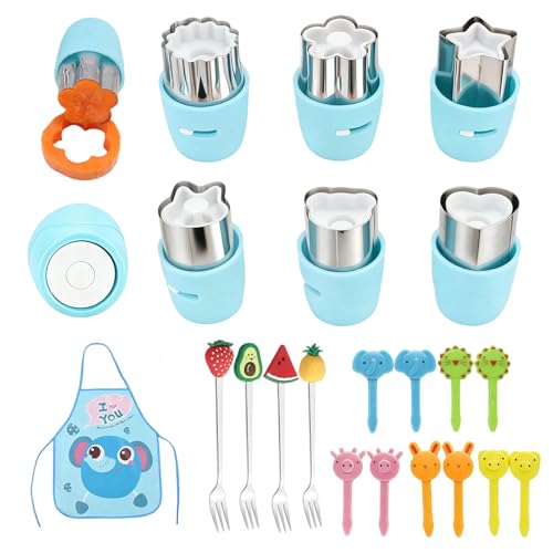CHICHAUS 20-Piece Cookie & Biscuit Cutter Set - Food-Grade Stainless Steel Shapes for Kids' Lunches