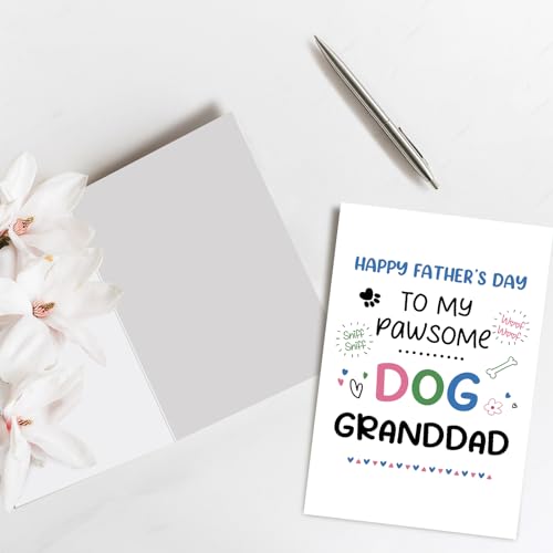 Funny Father's Day Card for Dog Granddad - Spercy