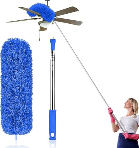 Extendable Microfiber Duster with 30'' to 100'' Telescoping Pole