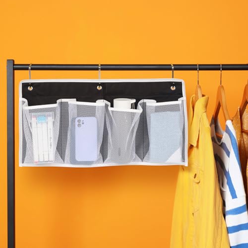 Pndeyo Bedside Hanging Shoe Organizer with 4 Pockets & Hooks