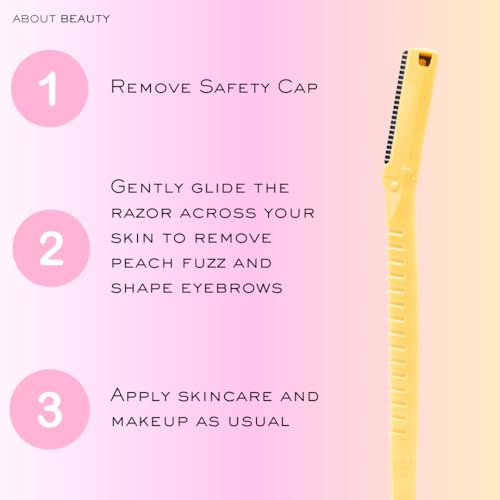 About Beauty Face N Brow Facial Razors and Dermaplaning Tool - 3 Pack