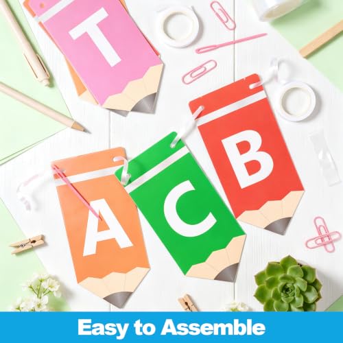 Back to School Banner DIY Kit - Cardstock Welcome Sign Classroom Decor