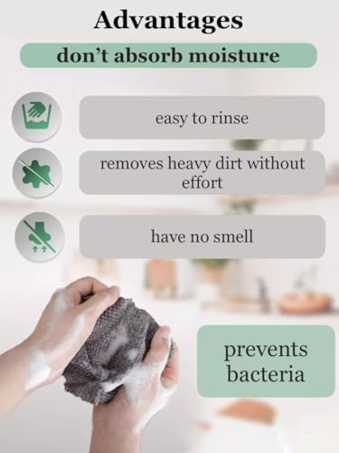 STARISE Microfiber Kitchen Rags - 25 Pack Lint-Free Cleaning Cloths