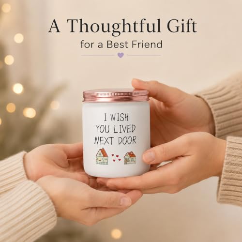 Funny Best Friend Candle - Lavender Scented Soy Wax Gift for Women, 9oz