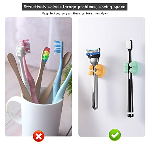 iBetterLife 4Pcs Self-Adhesive Utility Hooks for Home & Office