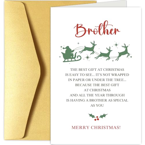 Humorous Christmas Card for Brother - Perfect Holiday Gift
