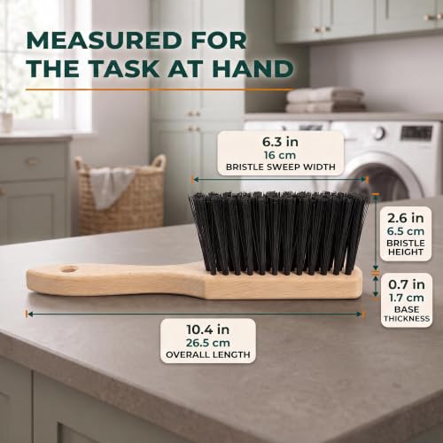 10.4" Hand Broom with Medium-Soft Bristles for Versatile Cleaning