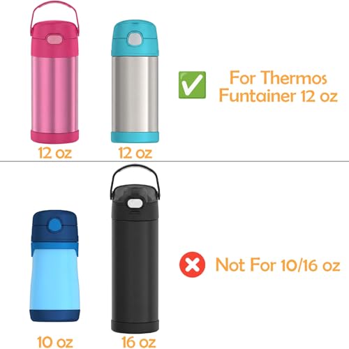Reusable Metal Straws for Thermos Funtainer 12 oz Bottle