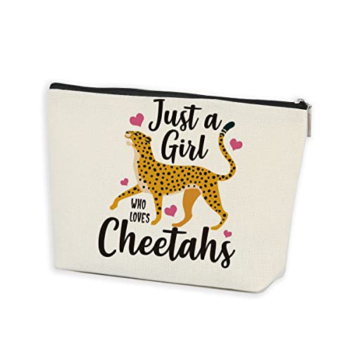 Cheetah Print Makeup Bag - Waterproof Travel Cosmetic Organizer