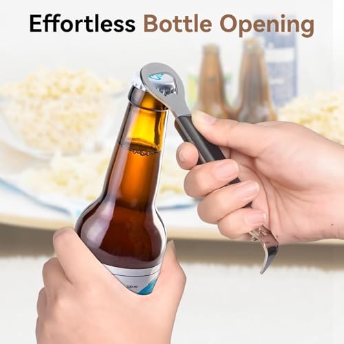 Anyongora 2-in-1 Can Punch and Bottle Opener - Compact Stainless Steel