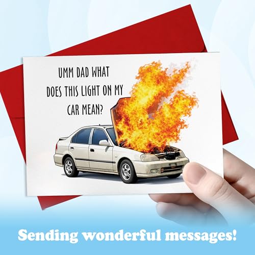Funny Father's Day Card - Car Trouble Humor for Dads