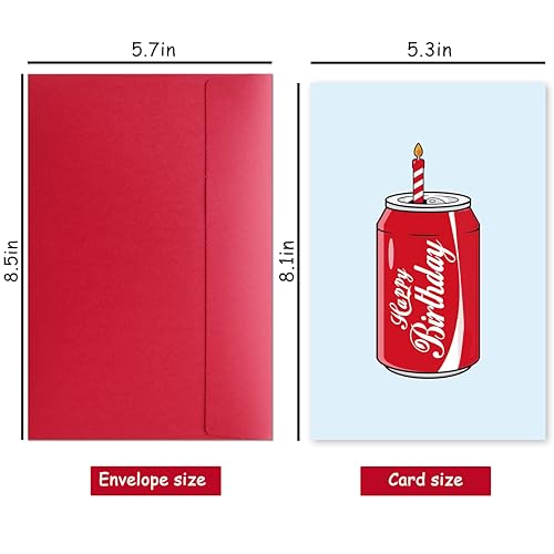 Funny Coke Birthday Card - Soda Bottle Greeting for Soda Lovers