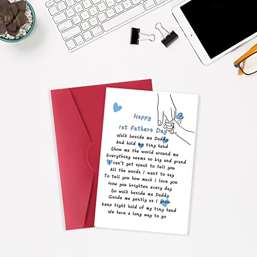 First Father's Day Card from Wife and Baby, Funny 1st Father's Day Gift