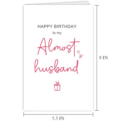 Romantic Birthday Card for Fiance - Perfect Gift for Future Husband