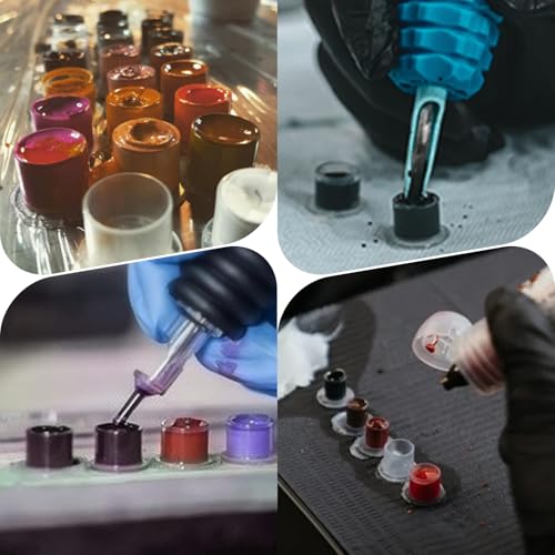 WZPB Tattoo Ink Caps #11 Small Pigment Cups with Base 300pcs