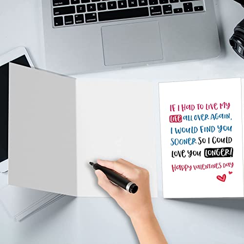 Spercy Romantic Love Poem Valentine's Day Card for Him and Her