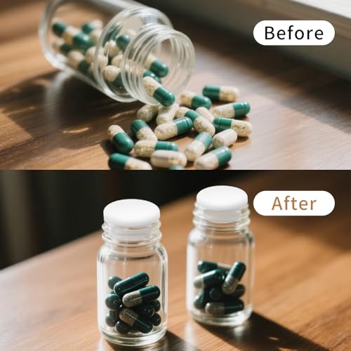 21-Piece Silicone Salt and Pepper Stoppers Set - 7 Sizes