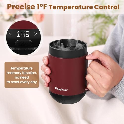 Self-Heating Coffee Mug 16oz Temperature Control Smart Cup - Spill-Resistant
