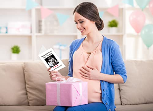 WaaHome Funny First Mother's Day Card for New Mom with Photo Insert