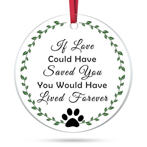 Dog Memorial Ornament - Sympathy Gift for Loss of Pet