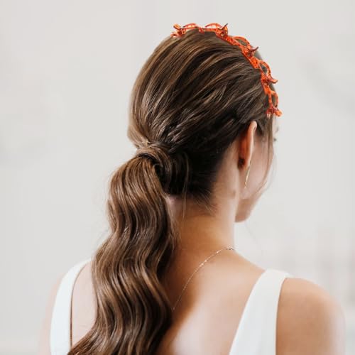 2PCS Double Layer Braid Headbands with Clips for Women Hair Styling