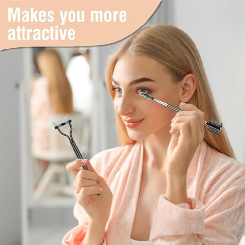 3-Piece Eyebrow Brush and Eyelash Spoolie Makeup Tool Set