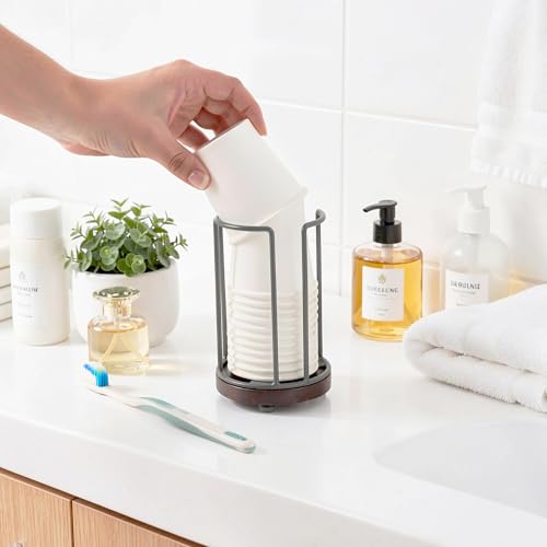 MorrowLiving 3oz Disposable Cup Holder for Bathroom and Espresso Bar