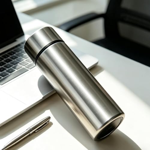 Silver Mini Stainless Steel Insulated Water Bottle - 5 oz Leak Proof Flask