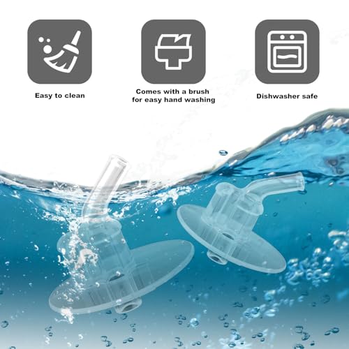 Replacement Straws for Thermos Funtainer 12 oz Bottles - 4 Pack