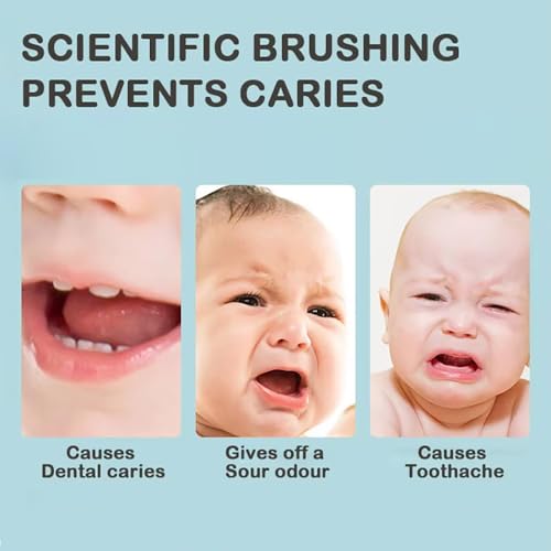 GIAVGIAV Baby Silicone Toothbrush Set with Soft Bristles and Finger Brush