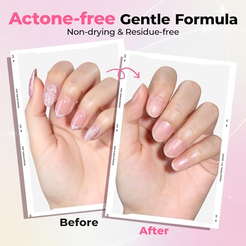 Luckyfairy Press on Nail Glue Remover - 20ml Acetone-Free Formula
