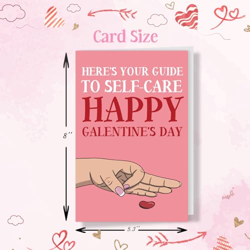 Sarcastic Galentine's Day Card for Best Friend with Envelope