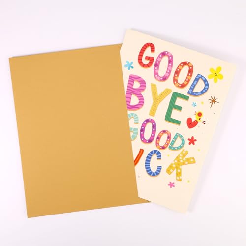 Gosknor Giant Farewell Greeting Card - Large Yellow Coworker Leaving Card