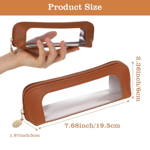 Sorcristy Double Sided Clear Makeup Bag Portable Travel Toiletry Organizer