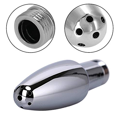 Professional Shower Enema Cleaning System with 59 Inch Hose - Silver