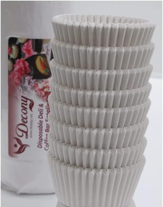 USA Made Cupcake Liners - 500 Count Fluted Baking Cups | Non-Stick, Odorless, Fits Standard Pans, 2'' x 1.25''