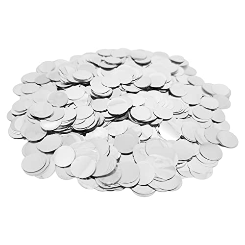 Silver Foil Confetti Dots for Party Decorations - 1.5 cm