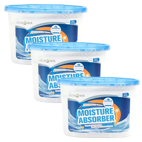 OOOFLOWER 3-Pack Moisture Absorber Buckets - Odorless Humidity Control