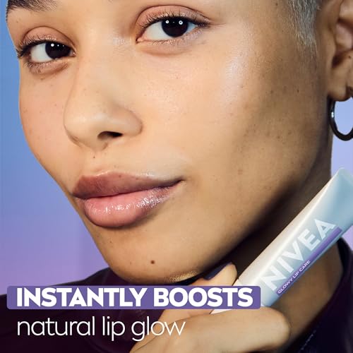 NIVEA Glowy Lip Care Balm with Hyaluronic Acid & Vitamin E 0.35 oz